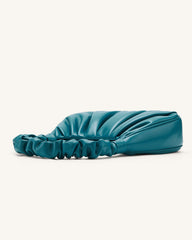 Gabbi Ruched Hobo Handbag - Peacock Blue