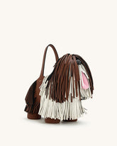 Nita Puppy Shape Handbag - Caramel Brown