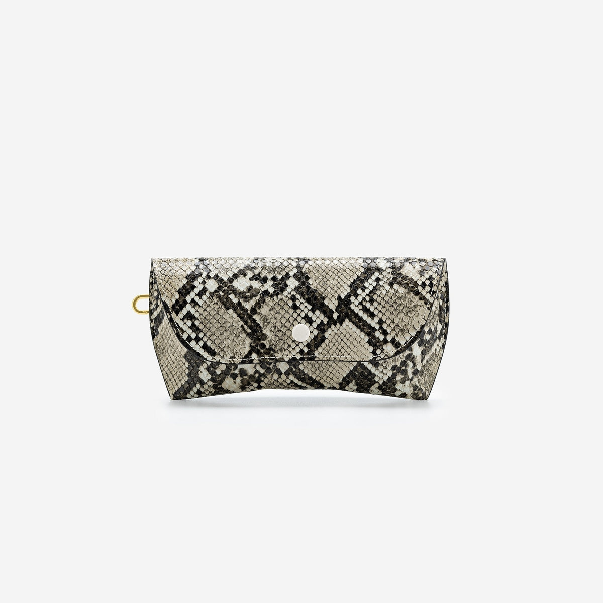 Quinn Glasses Case - Natural Snake Embossed