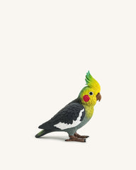 Gray Cockatiel Clutch Bag - Multicolor