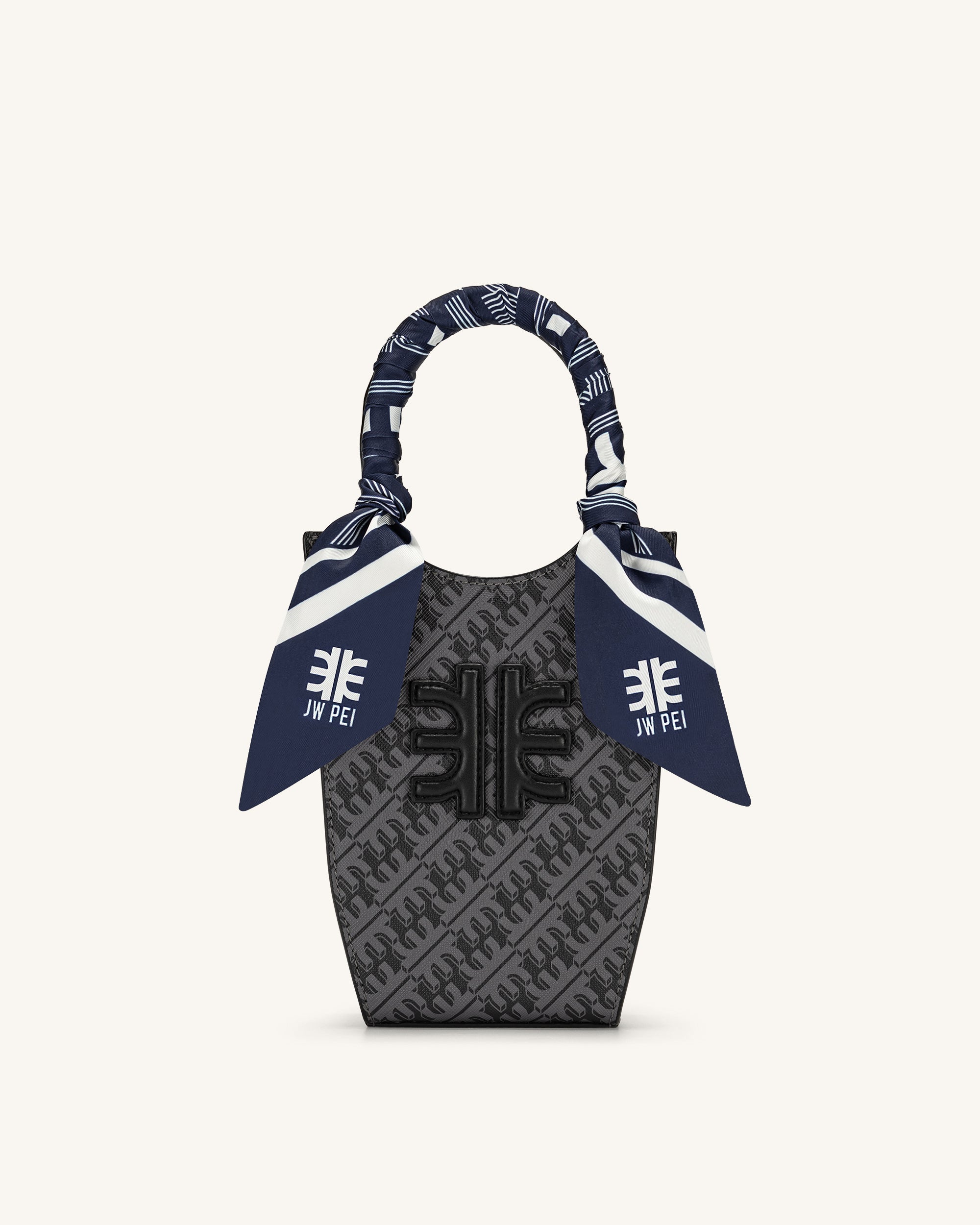 FEI Faux Silk Twill Scarf - Navy