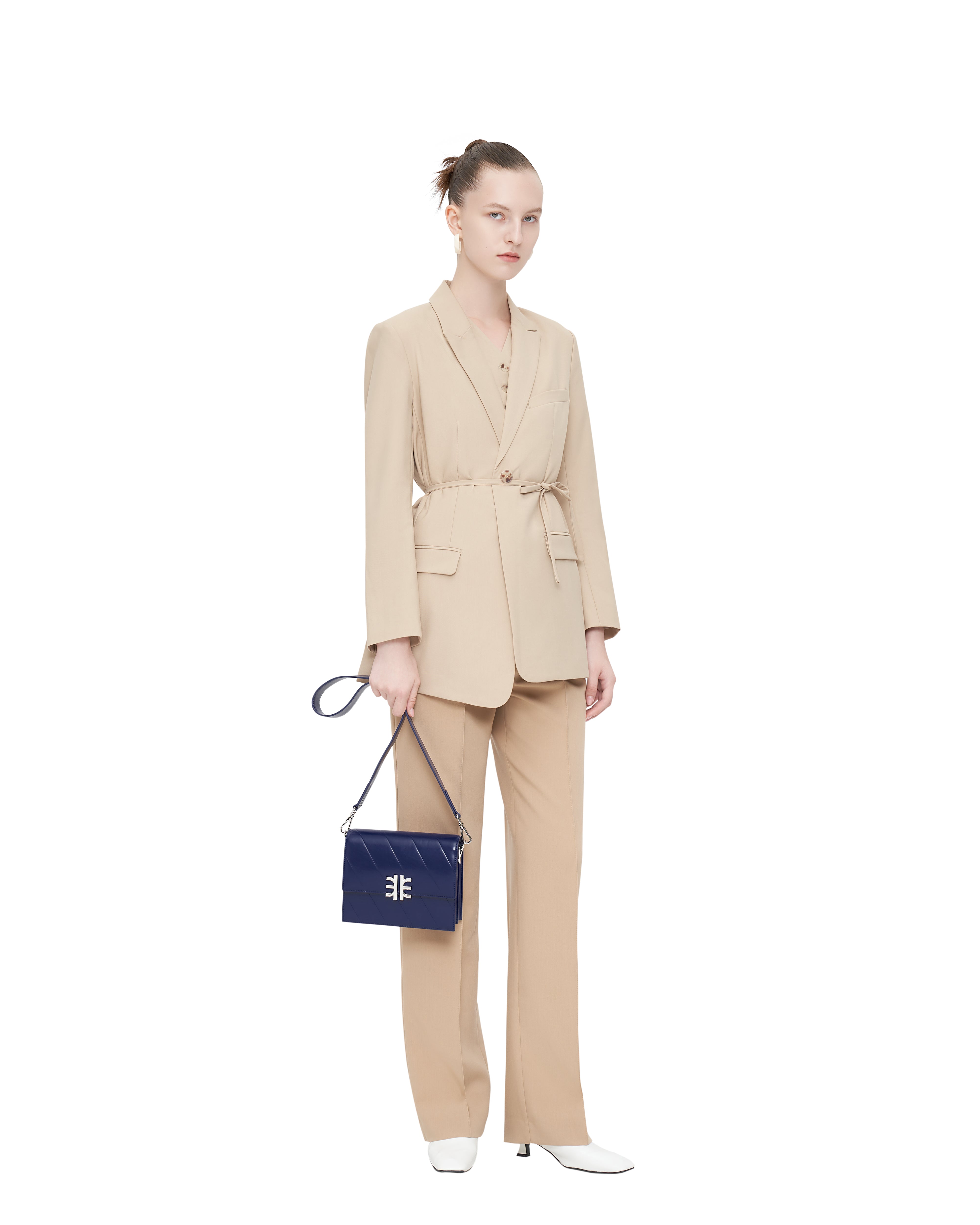 Mira Mini Flap Bag - Dark Blue